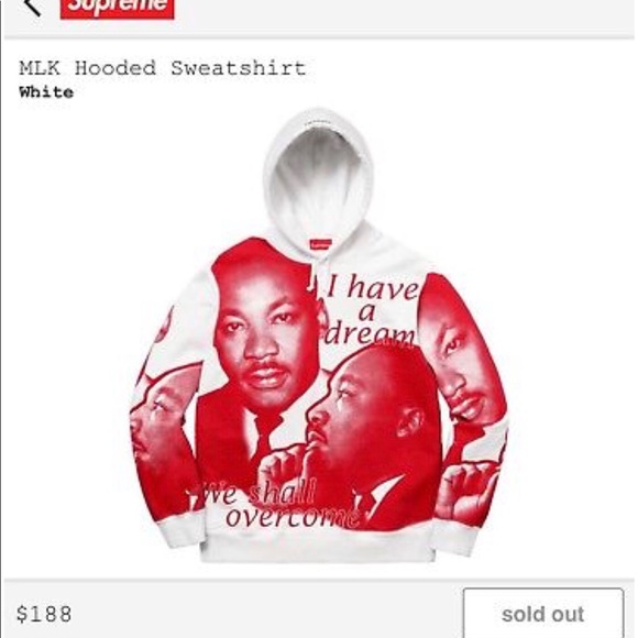 Supreme MLK Sweetshirt - Picture 1 of 2